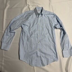 Brooks Brothers Blue Plaid Dress Shirt